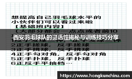 西安羽毛球队的灵活性揭秘与训练技巧分享